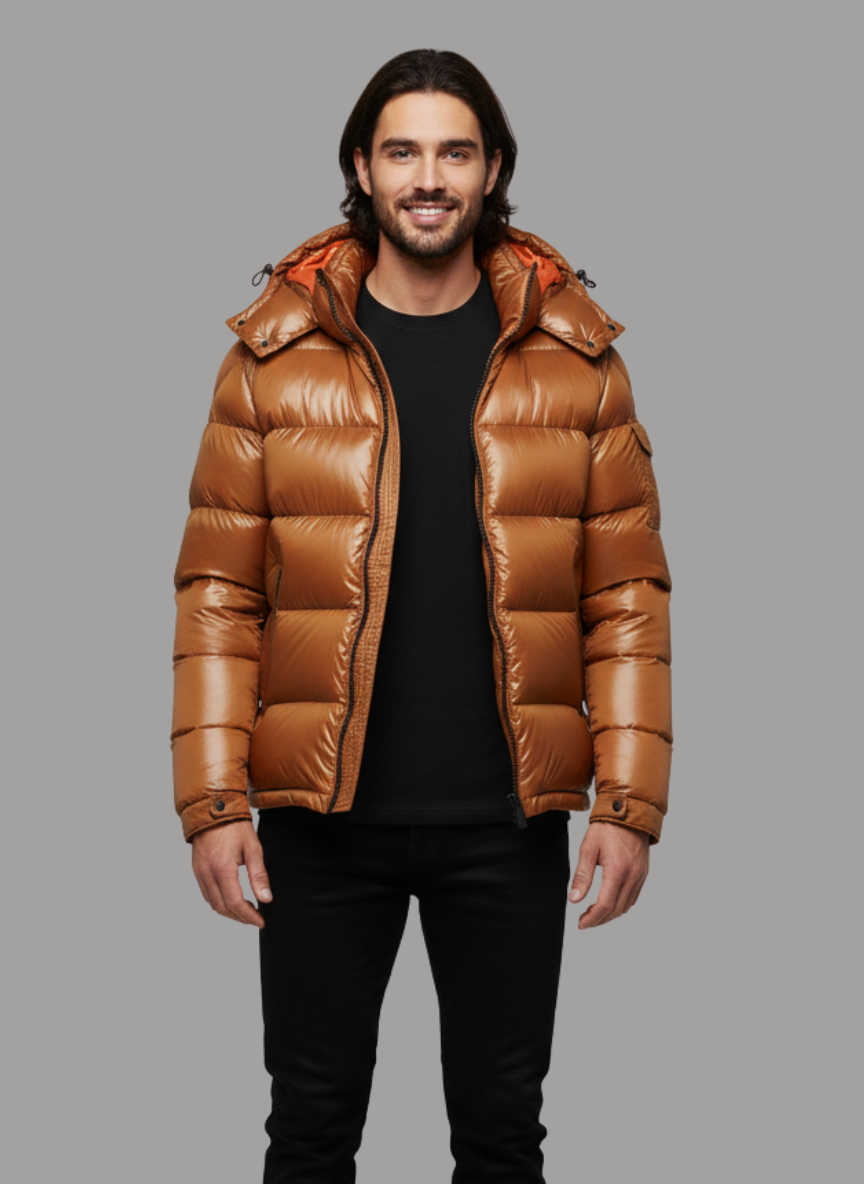 Julian Hooded Short Down Jacket