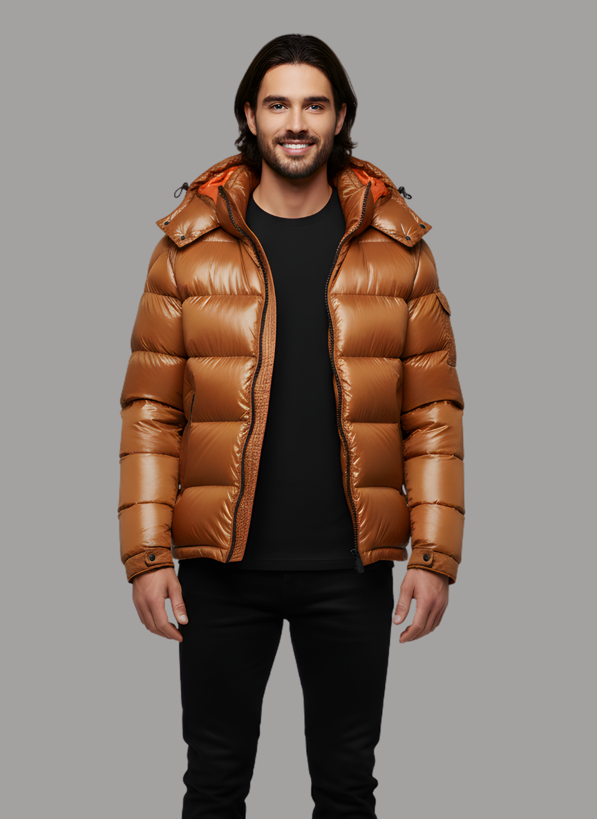 Julian Hooded Short Down Jacket