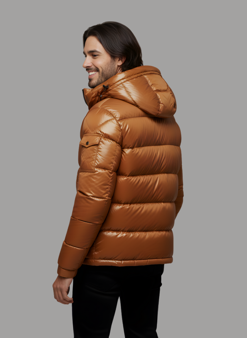 Julian Hooded Short Down Jacket