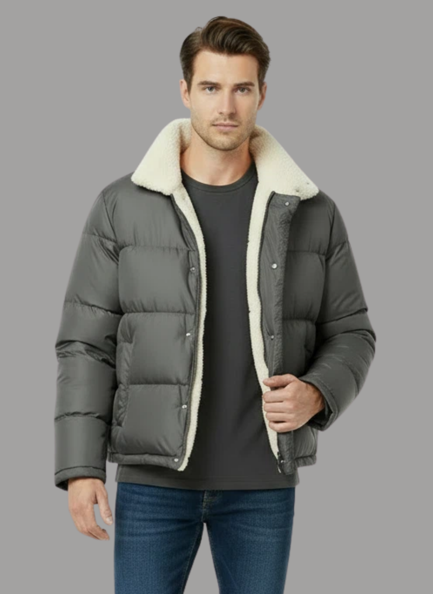Kyle Teddy Fleece Puffer Jacket