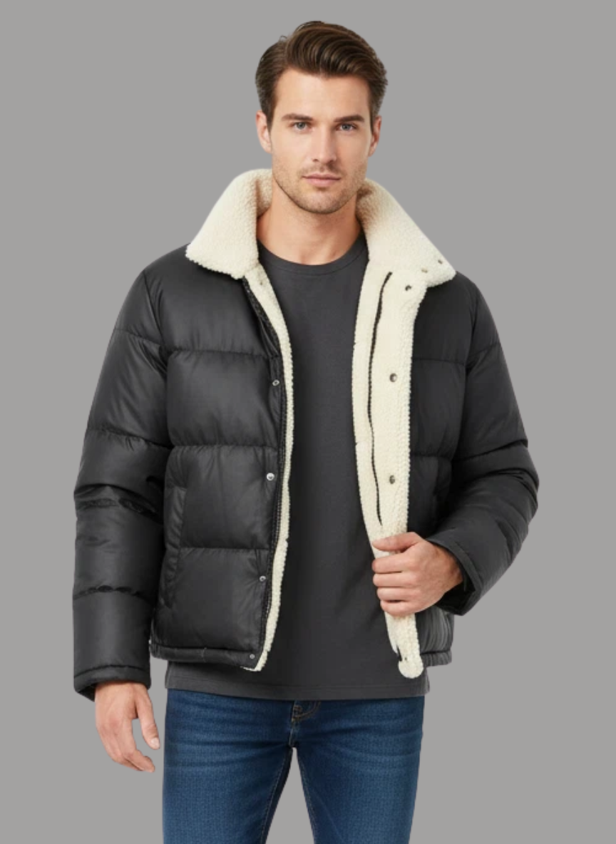 Kyle Teddy Fleece Puffer Jacket