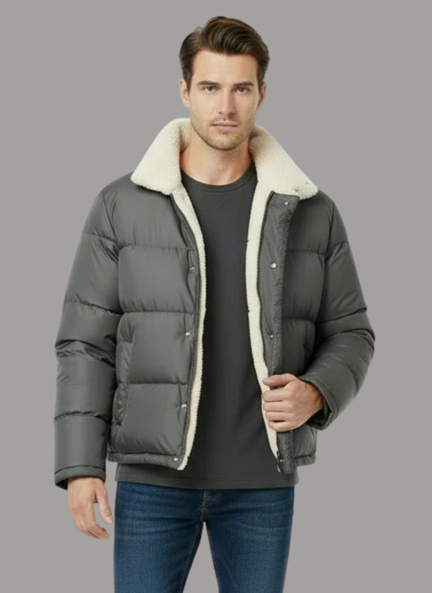 Kyle Teddy Fleece Puffer Jacket