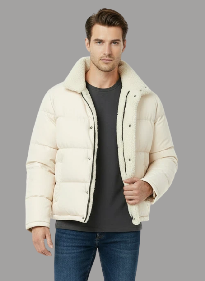Kyle Teddy Fleece Puffer Jacket