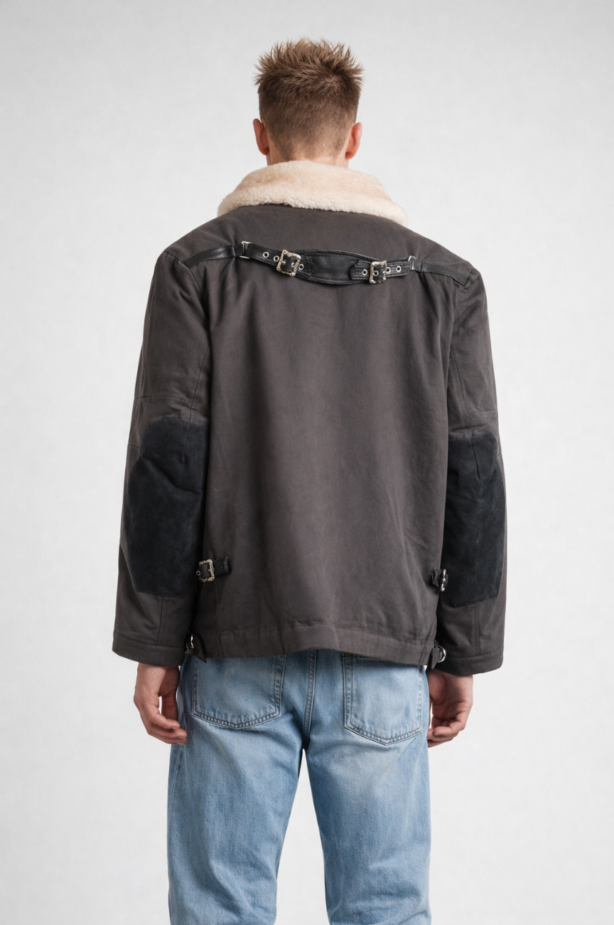 Lapporo Shearling-Trimmed Padded Cotton-Twill Jacket
