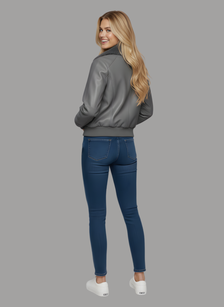 Liverpool Vegan Leather Flight Jacket