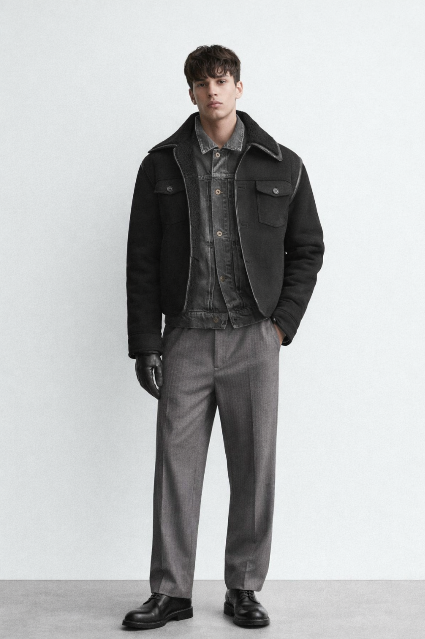 Luppi Double-faced Faux Suede Jacket