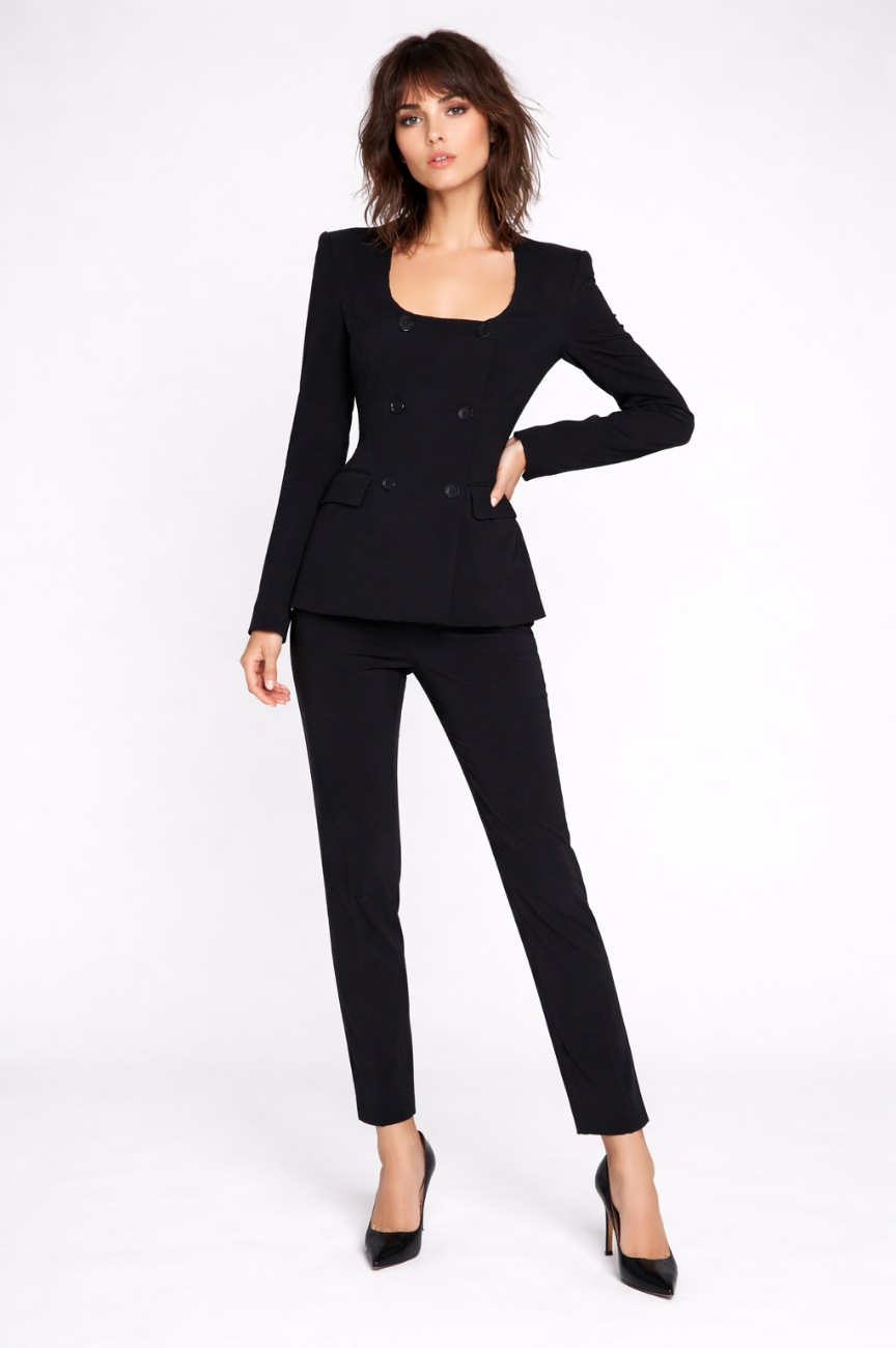 Lille Double-breasted Square Neckline Blazer