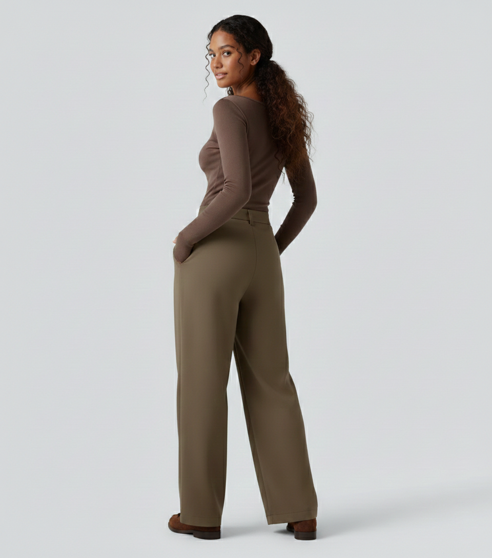 Linden Foldover Mid Rise Pants