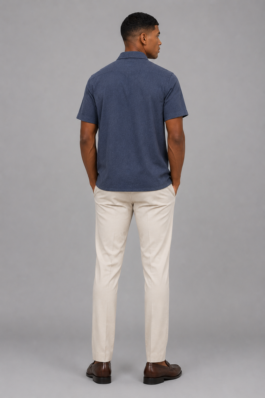 Lorenzo Short Sleeve Ponto Button Down Shirt