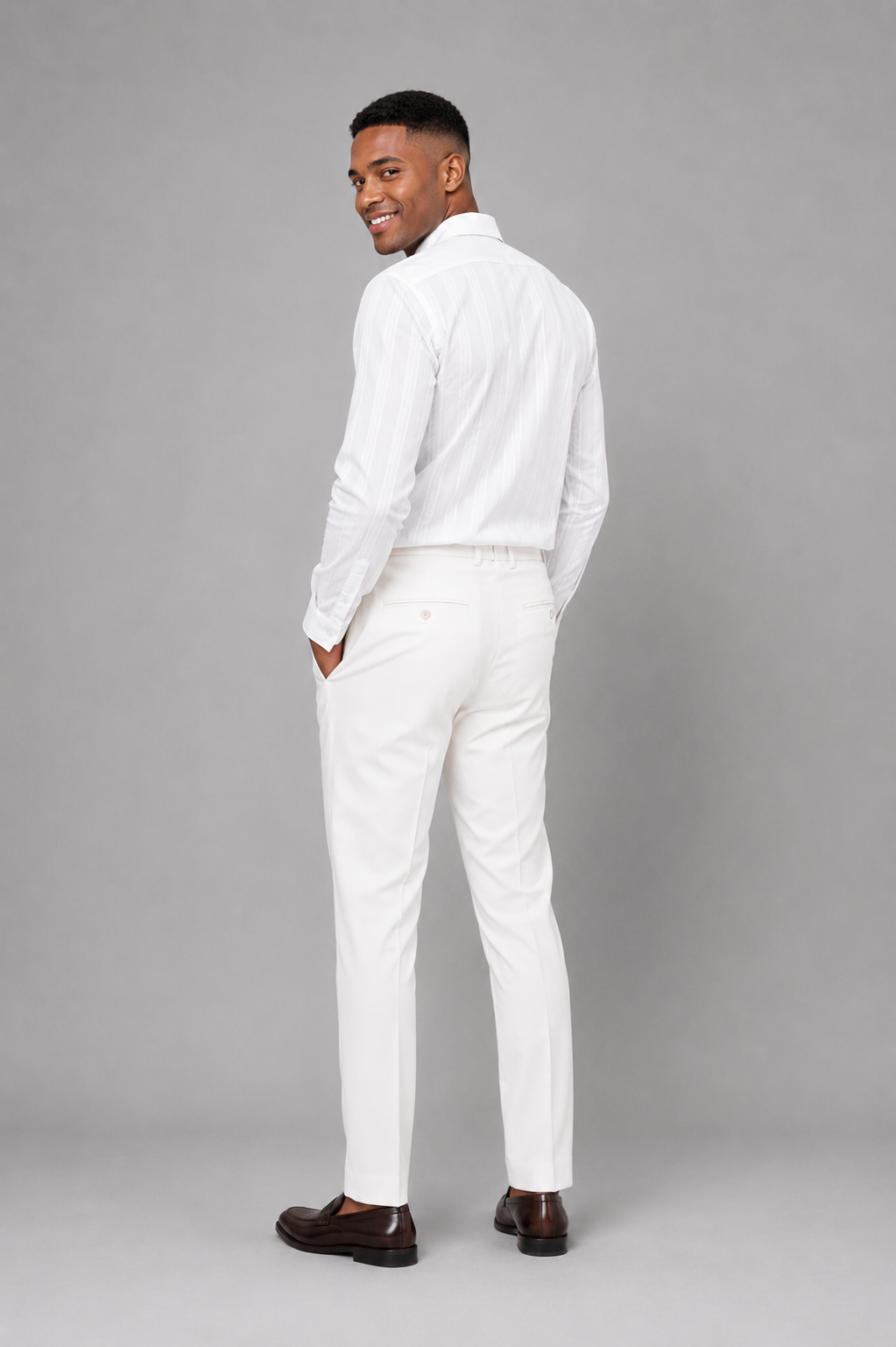Luka Linear Textured Linen Shirt