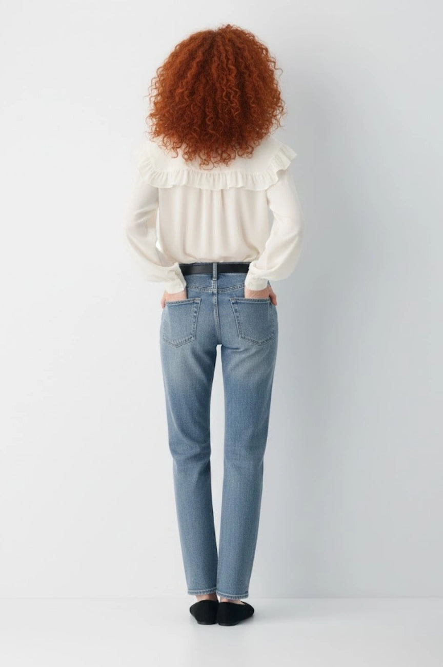 Luma Chiffon Blouse With Ruffle Detailing