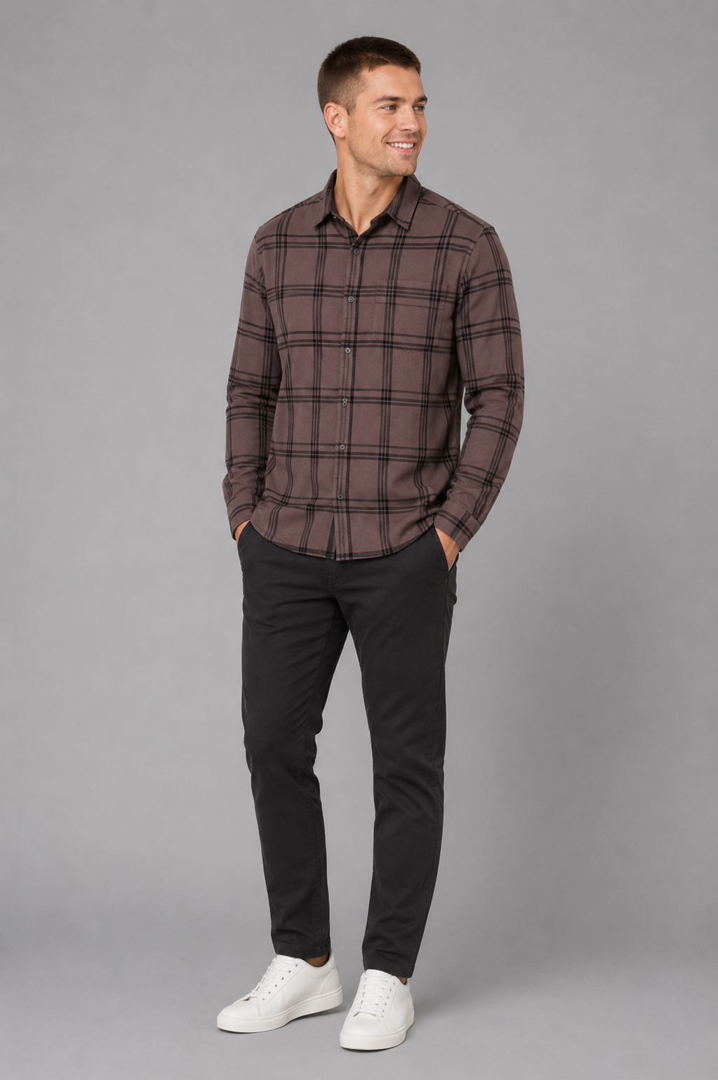 Magnus Seaview Plaid Button Down Shirt