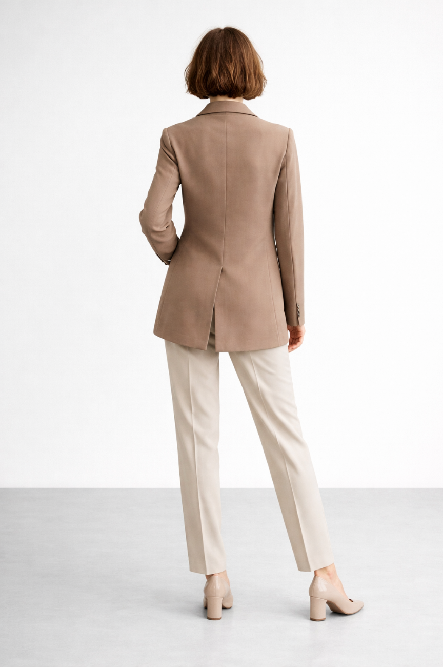 Marvellea Classic Blazer with Chest Patch pocket