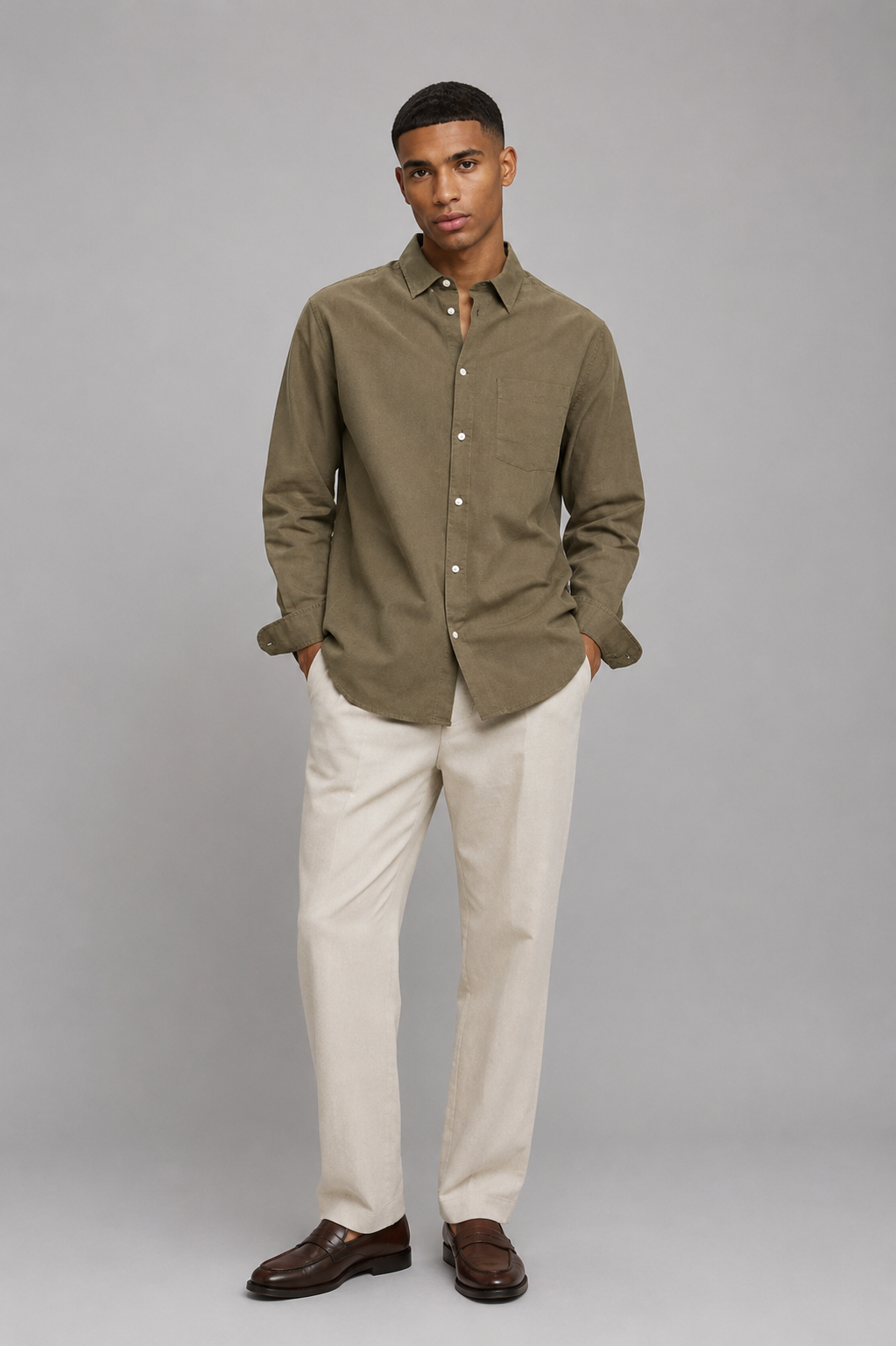 Maxwell Relaxed-Fit Linen-Blend Shirt