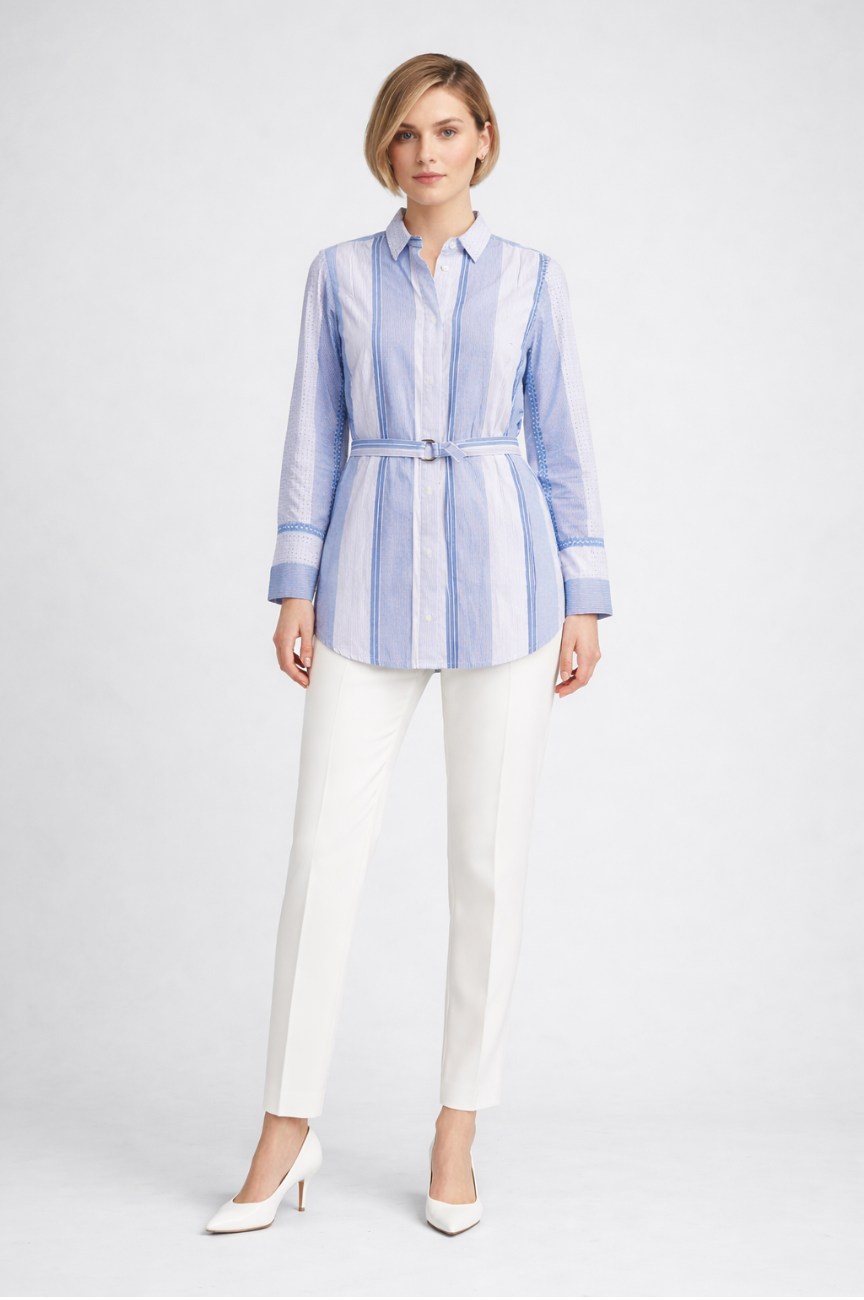 Mirae Belted Tunic Shirt