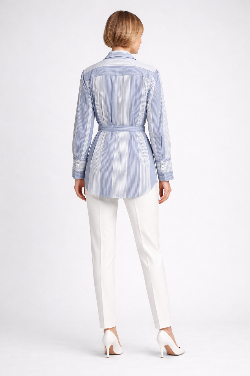 Mirae Belted Tunic Shirt