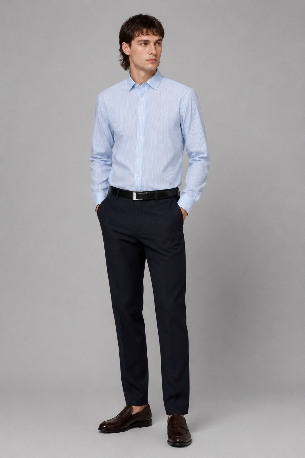 Nero Regular Fit Easy-Iron Shirt