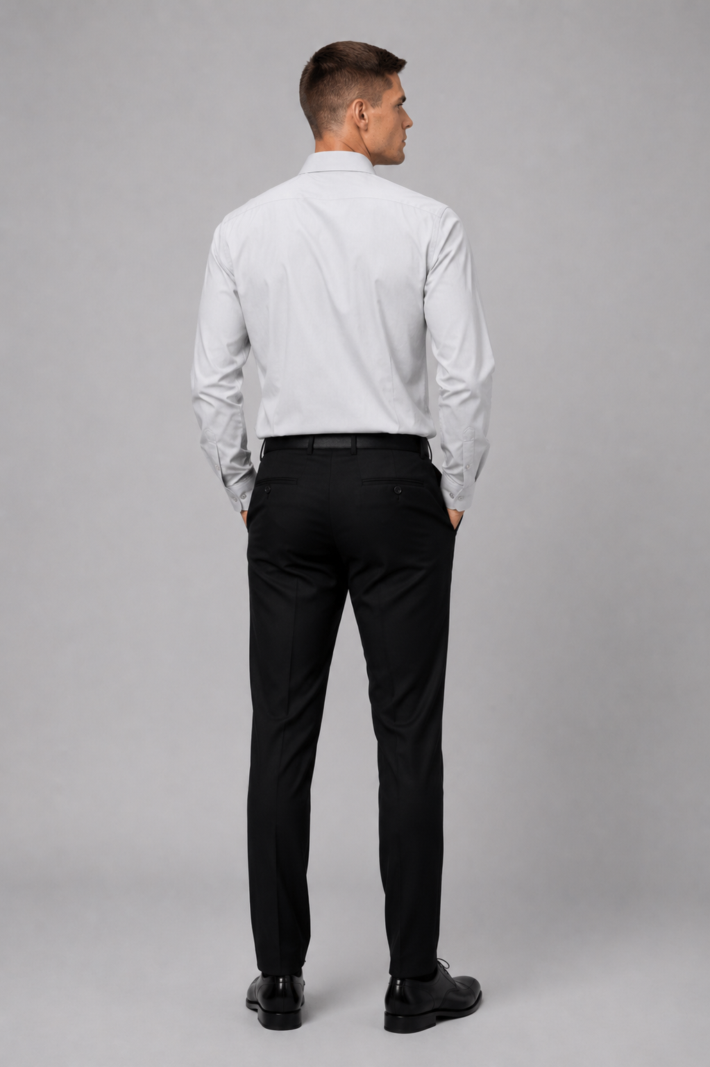 Orion Modern Grey Poplin Shirt