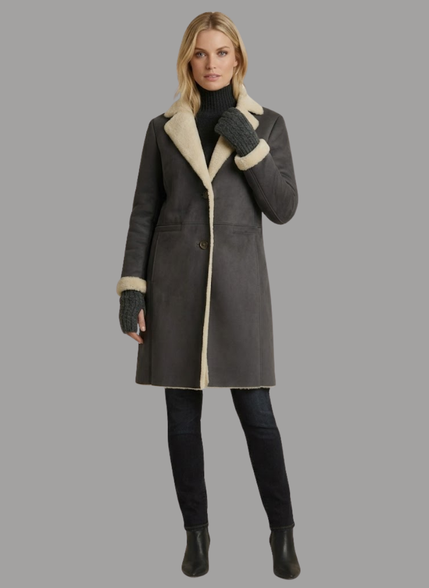 Perth Trench Coat with Fingerless Gloves