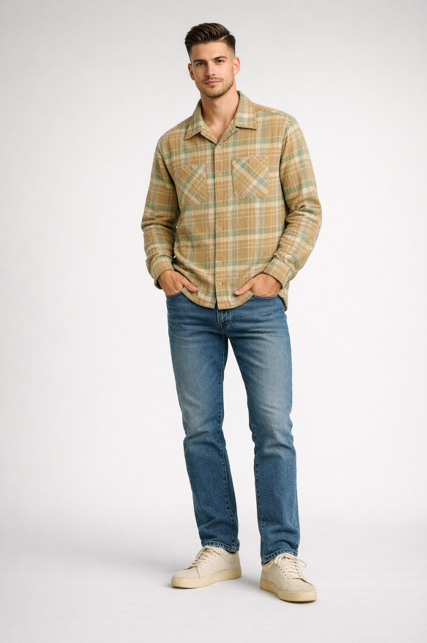Preston Flannel Camp Shirt