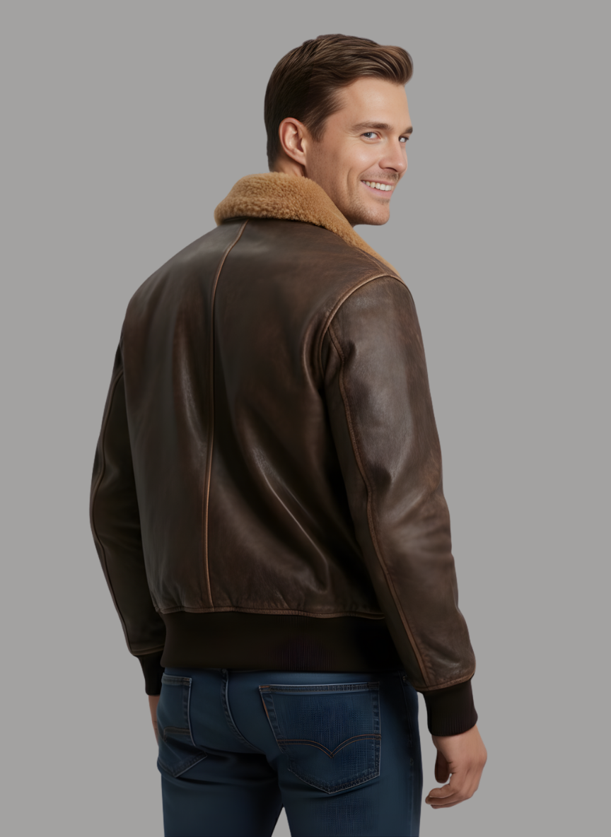 Rick Vintage Style Leather Jacket