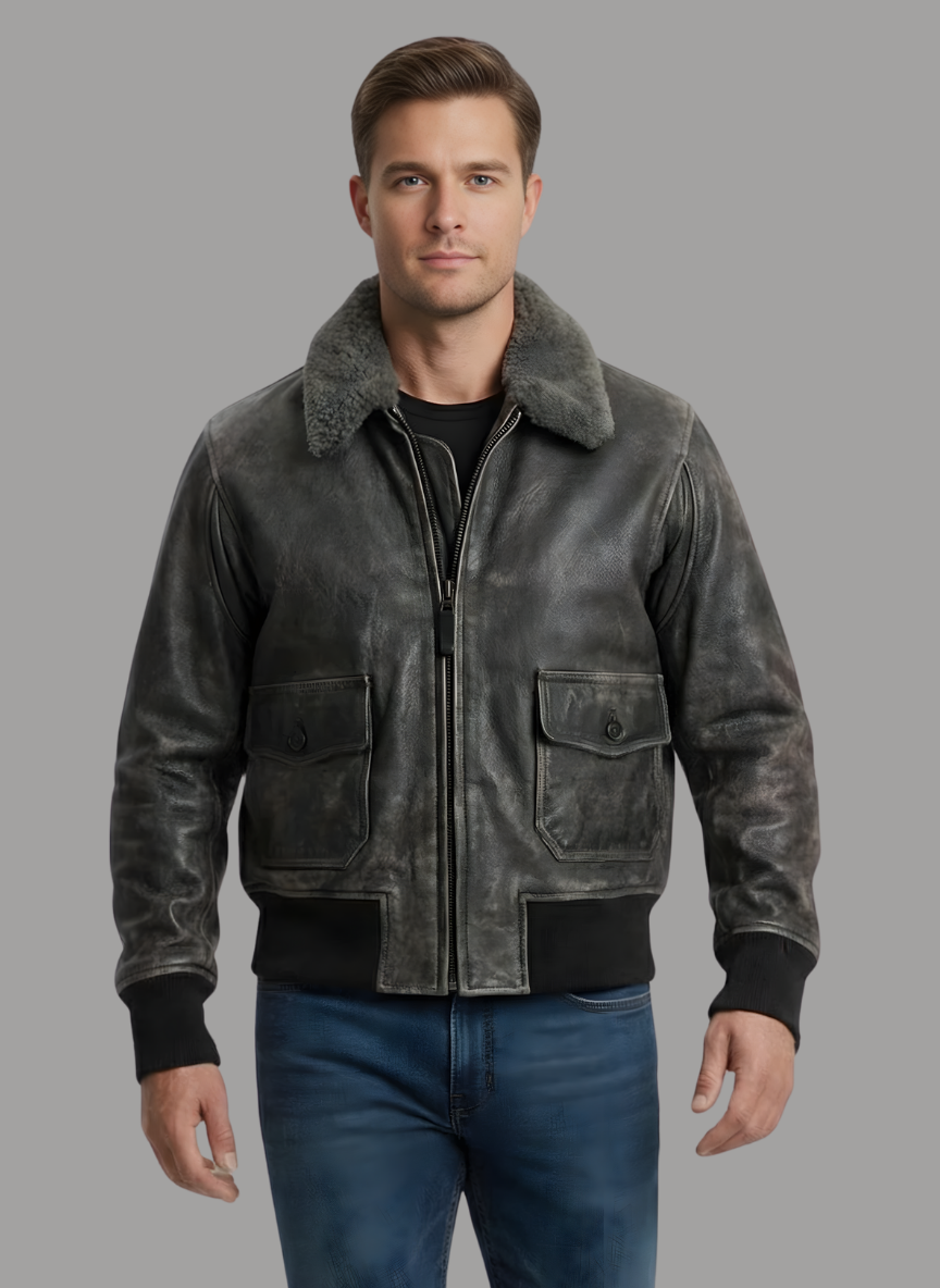 Rick Vintage Style Leather Jacket