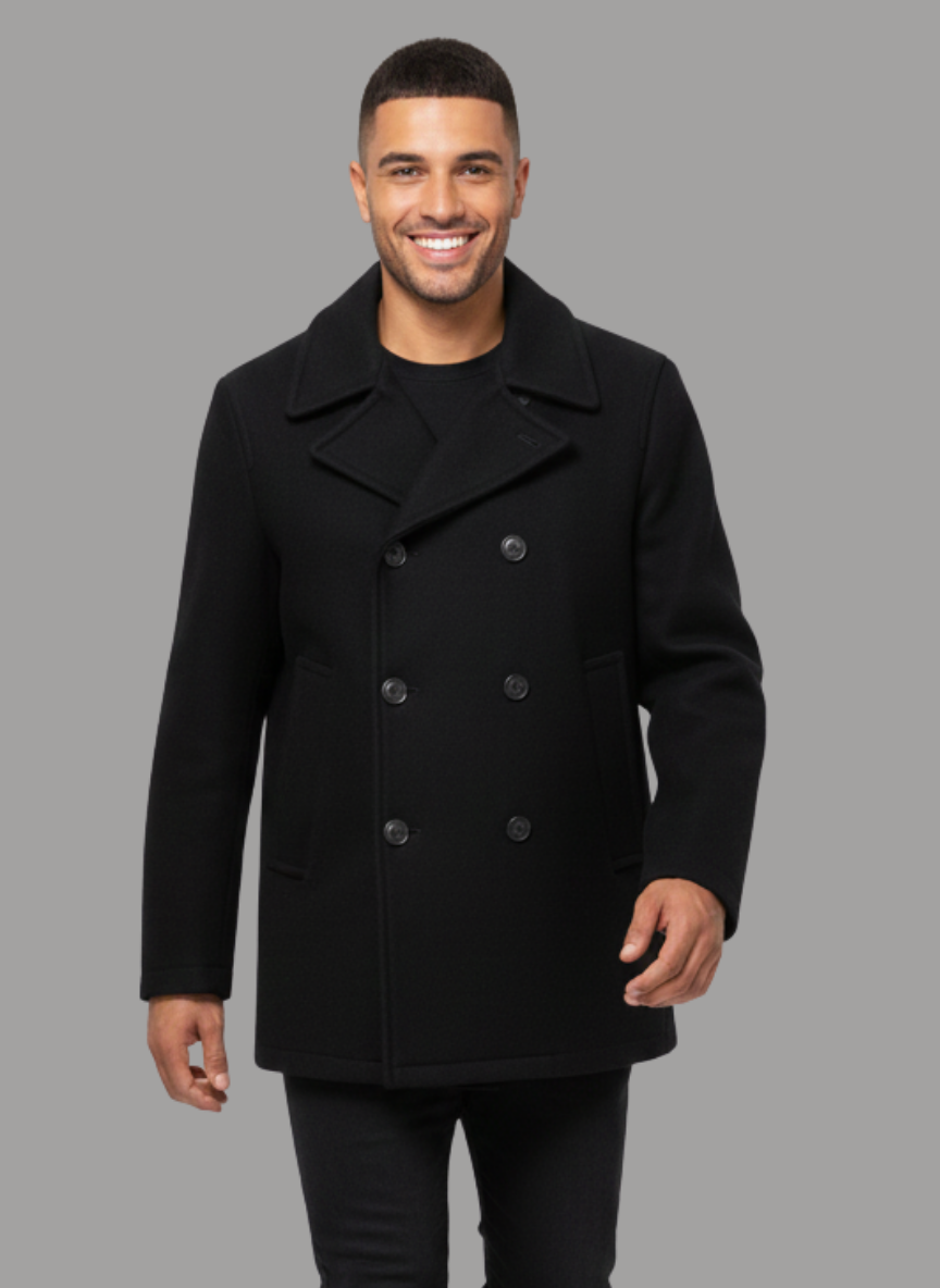 Roger Double Breasted Peacoat