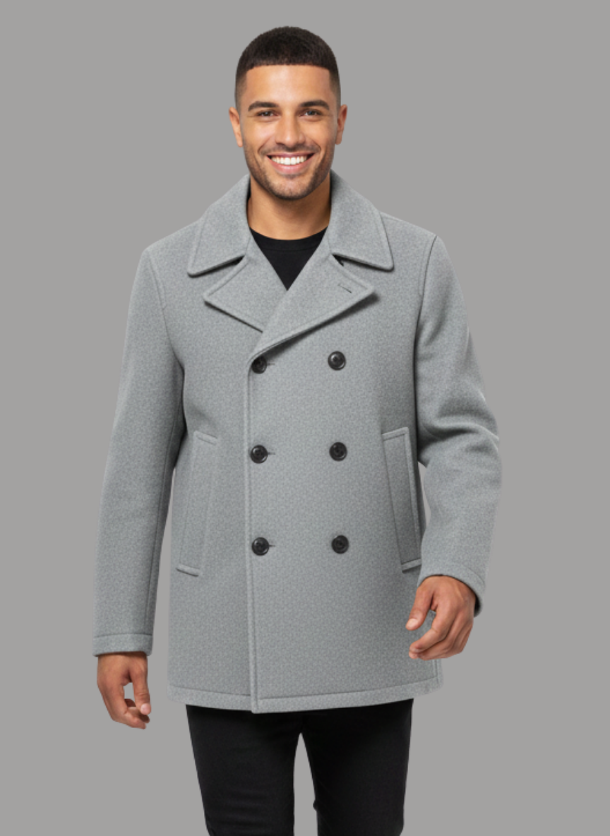 Roger Double Breasted Peacoat