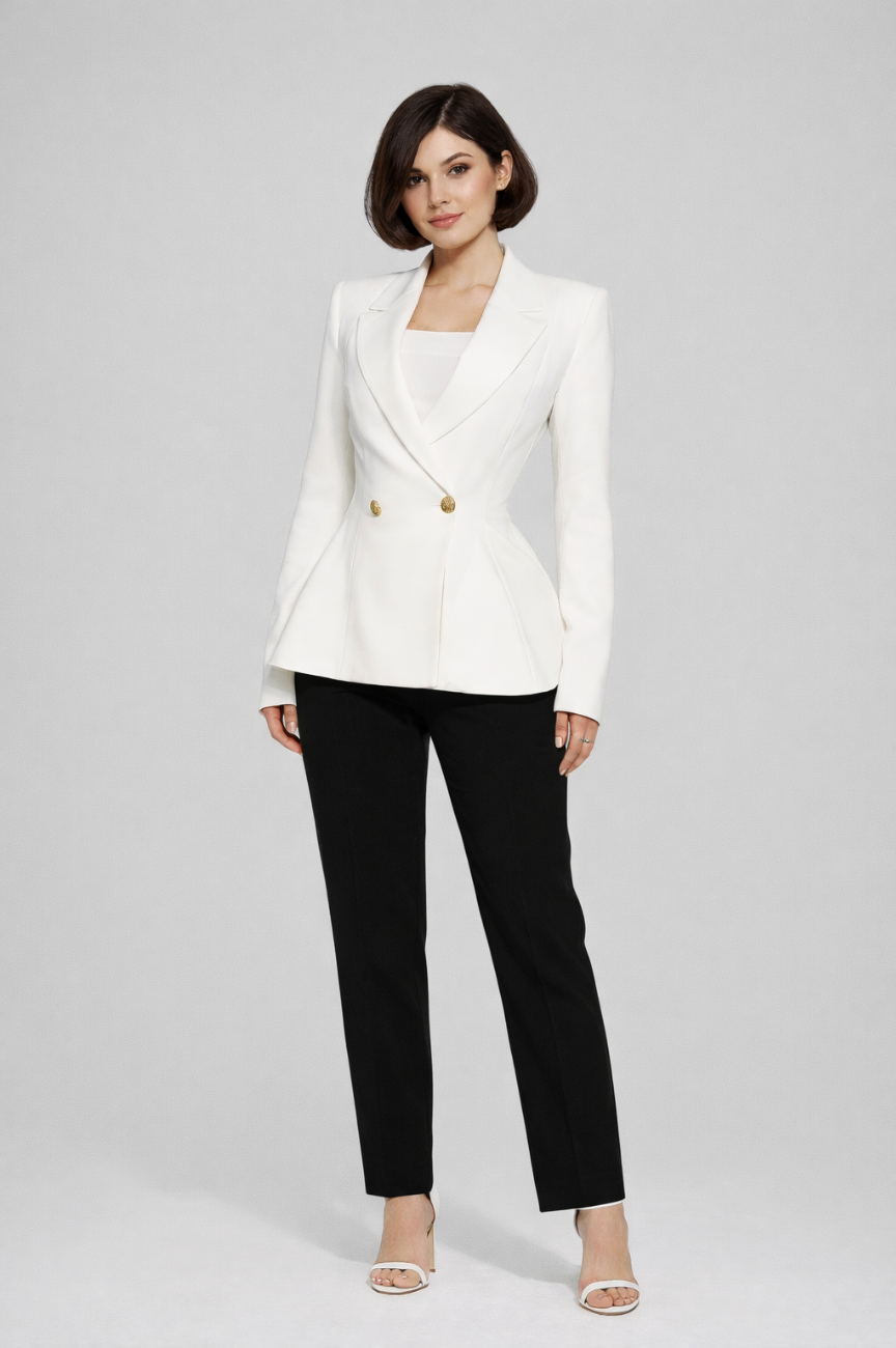 Rebecca Two buttoned Peplum Blazer