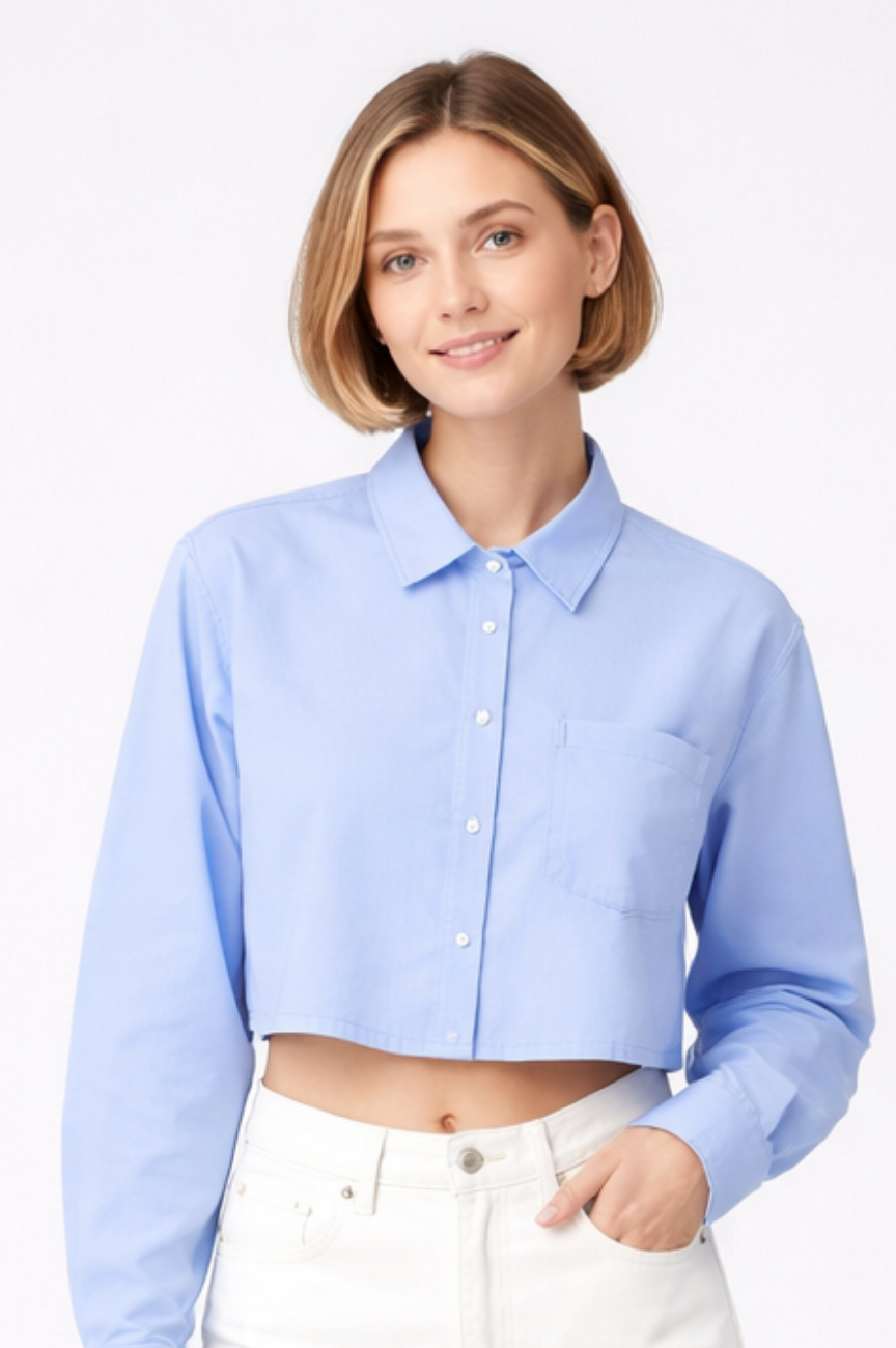 Rhea Oxford Short Shirt