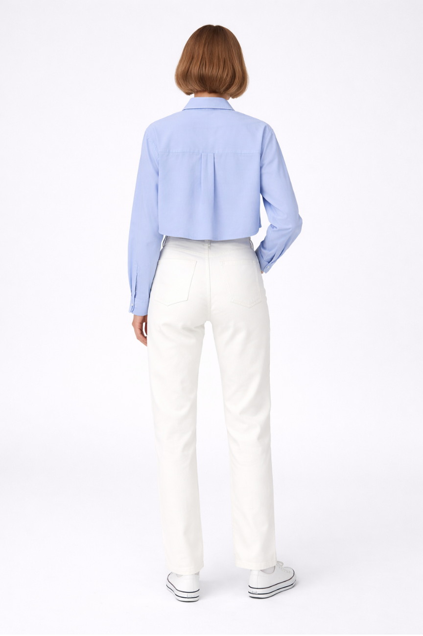 Rhea Oxford Short Shirt