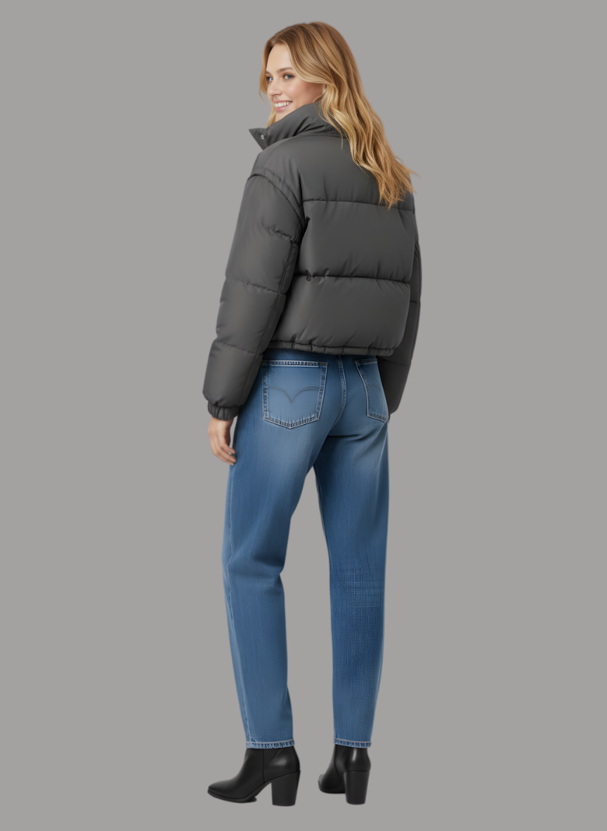 Samara Ring Collar Cropped Jacket