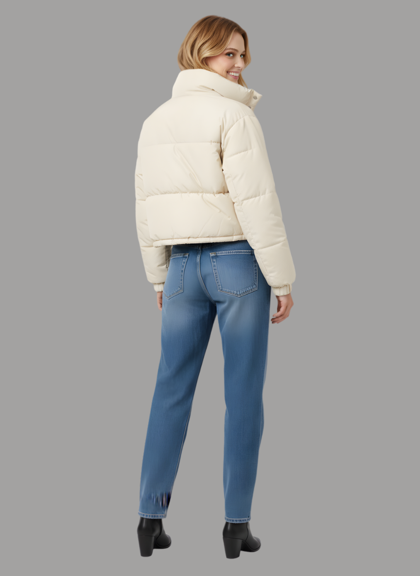 Samara Ring Collar Croped Jacket