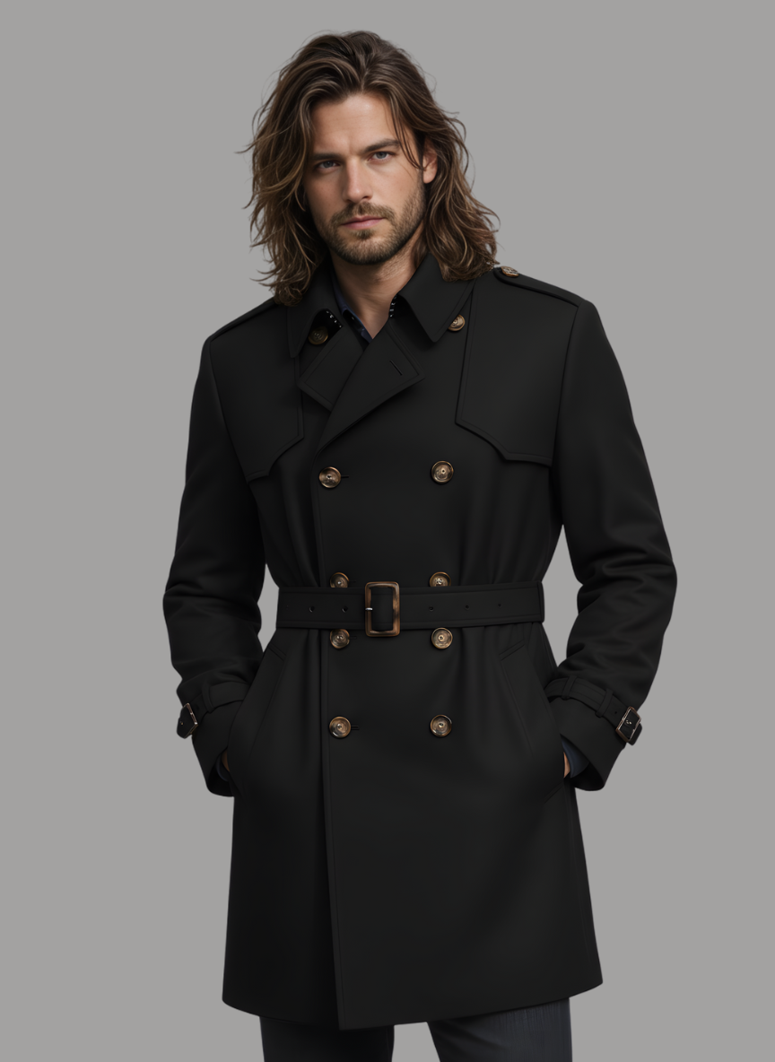 Simon Wool Belted Coat