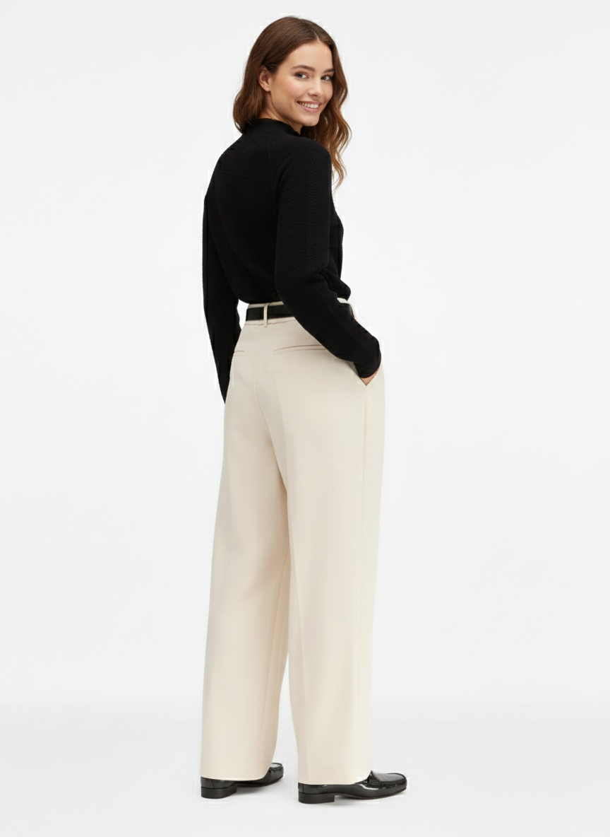 Saffron Sculptural Barrel Trouser