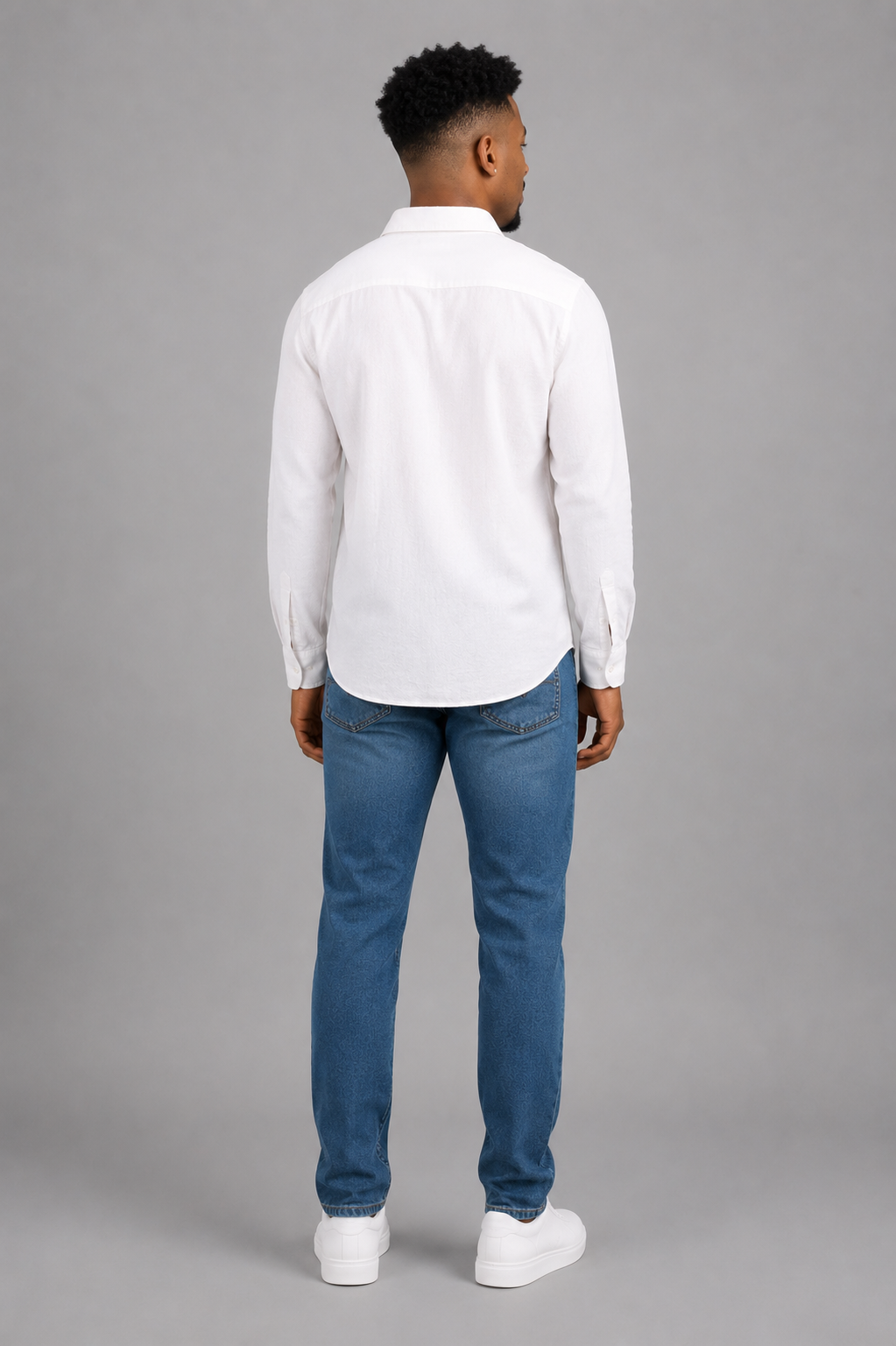 Salvador Linen Blend Button Down Shirt