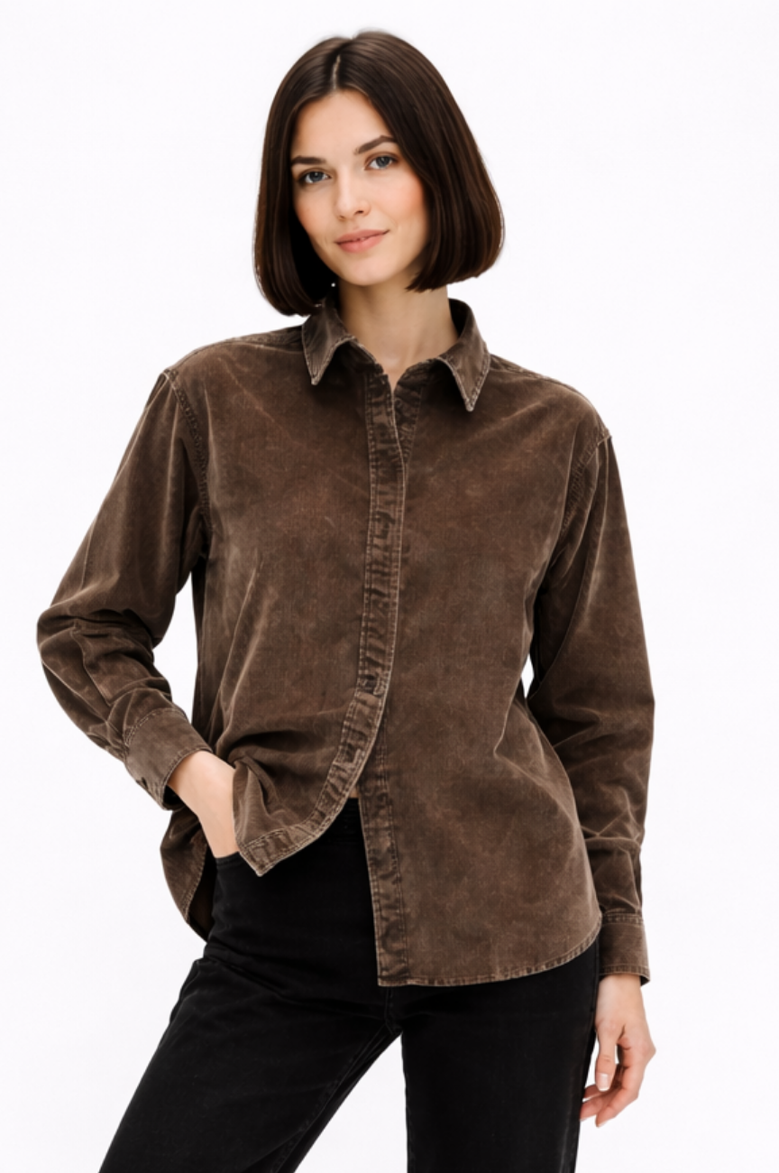 Sevilla Corduroy Big Shirt