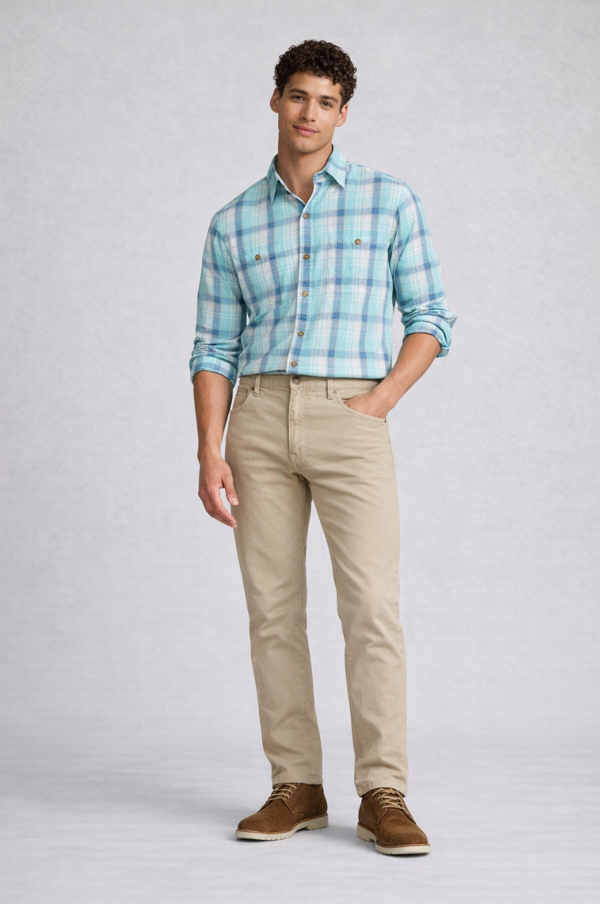 Southampton Lightweight Coastal Flannel Shirt