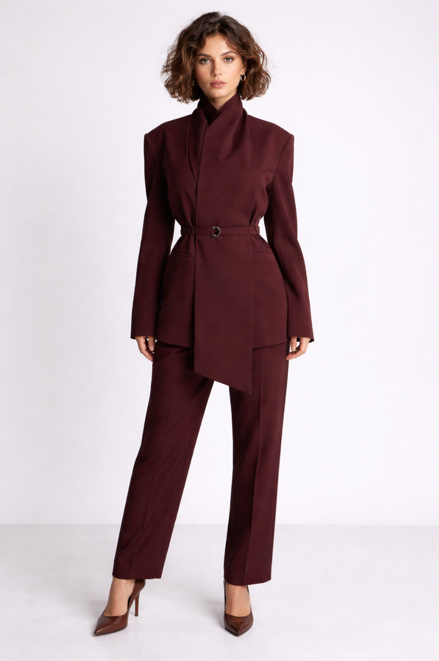 Stussy Scarf Belted Blazer