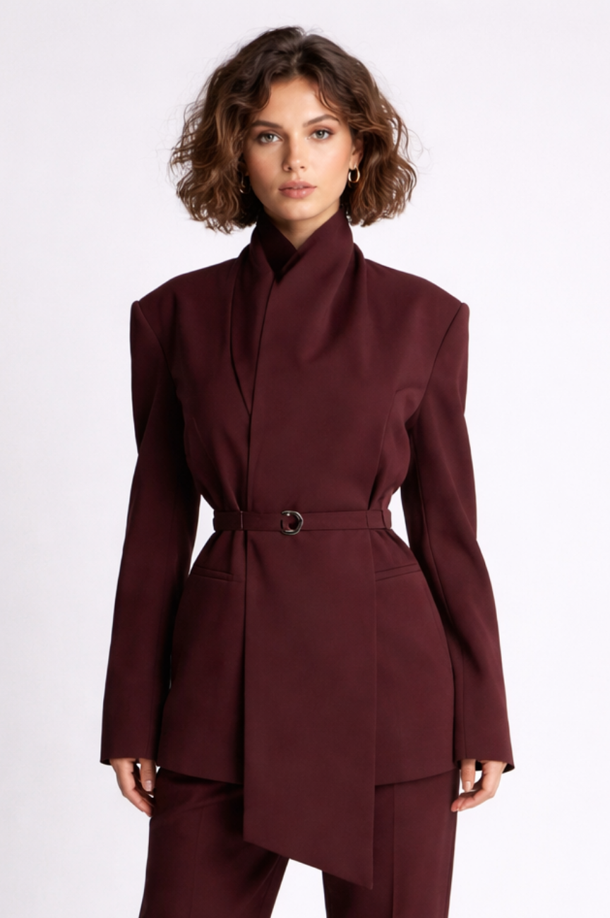 Stussy Scarf Belted Blazer