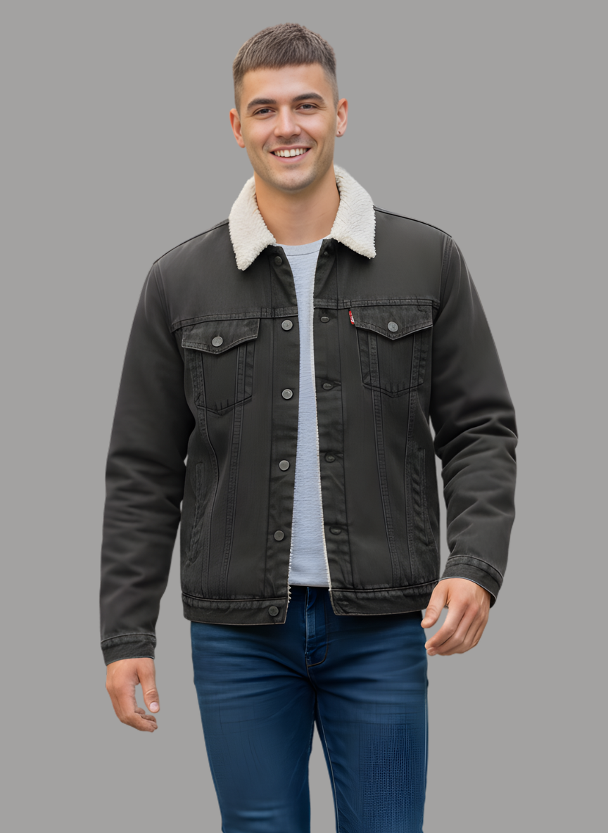 Taburno Sherpa Denim Jacket