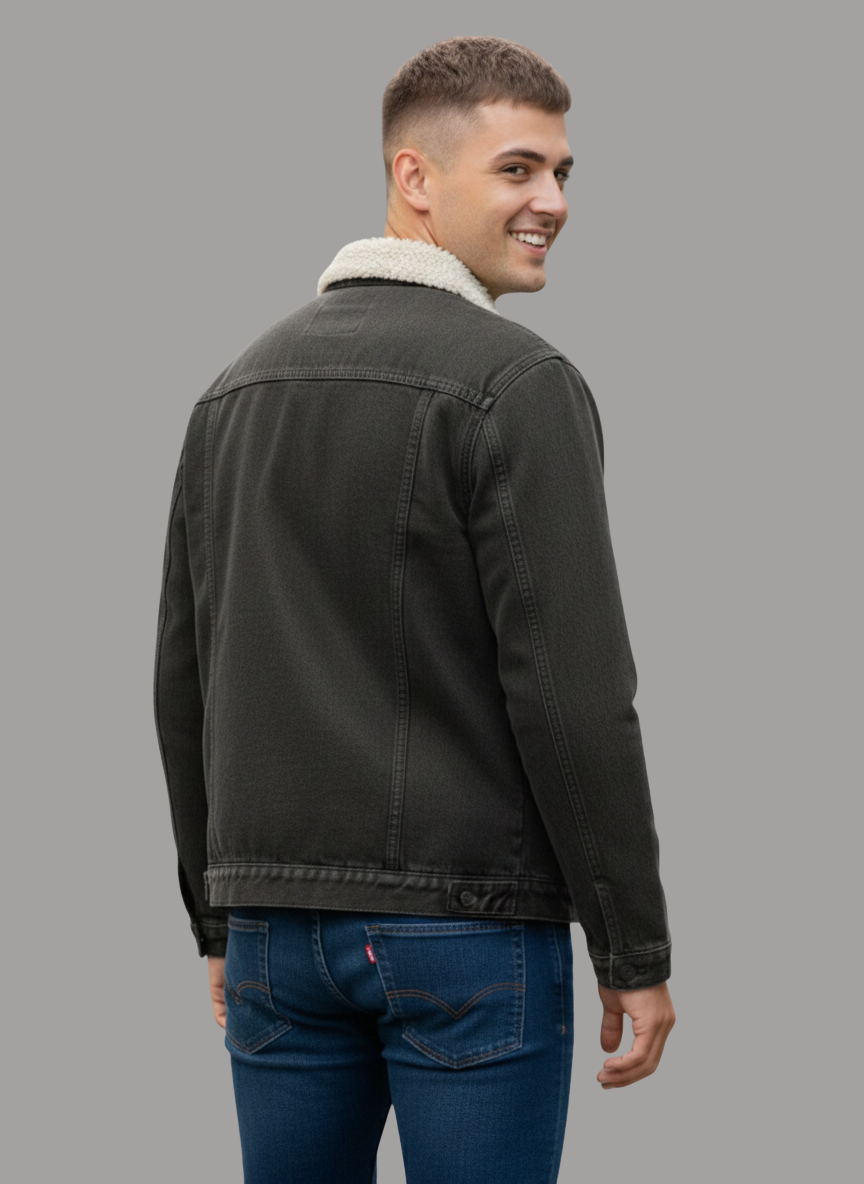 Taburno Sherpa Denim Jacket