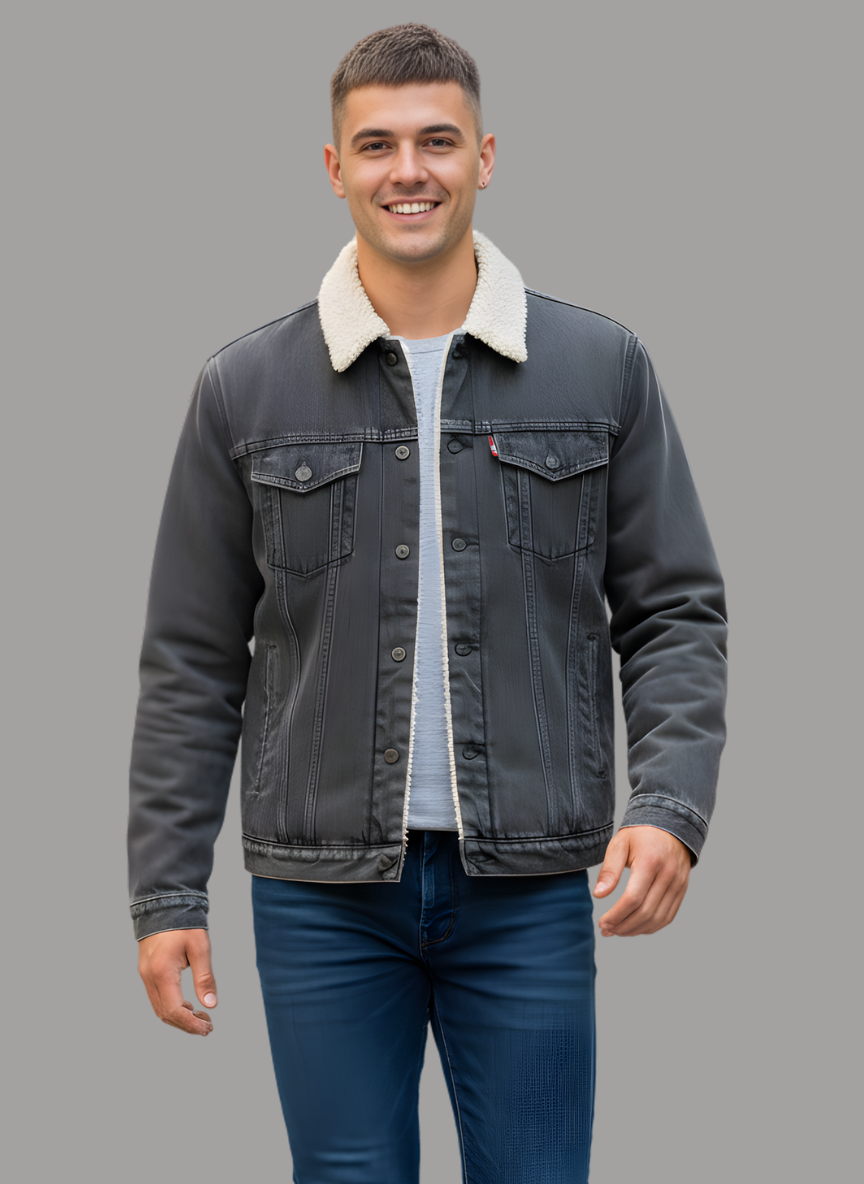 Taburno Sherpa Denim Jacket