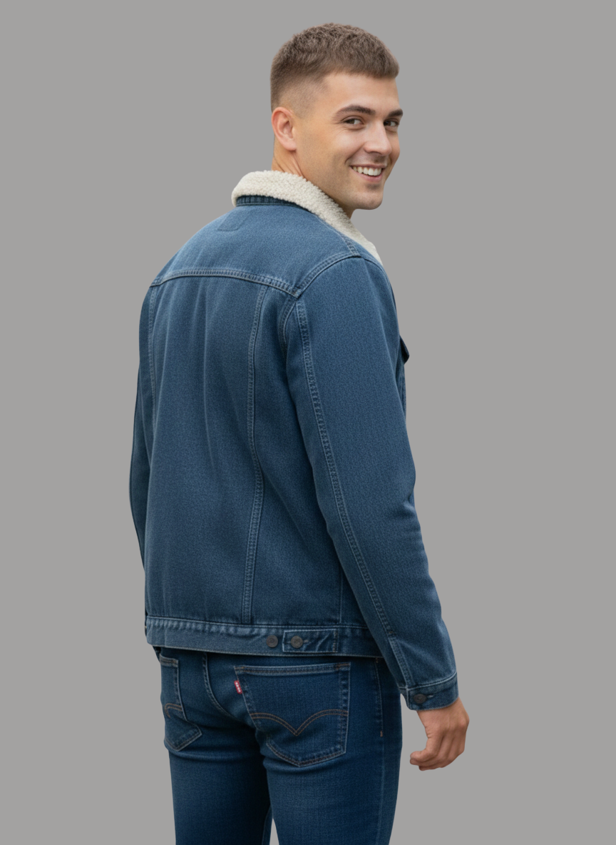 Taburno Sherpa Denim Jacket