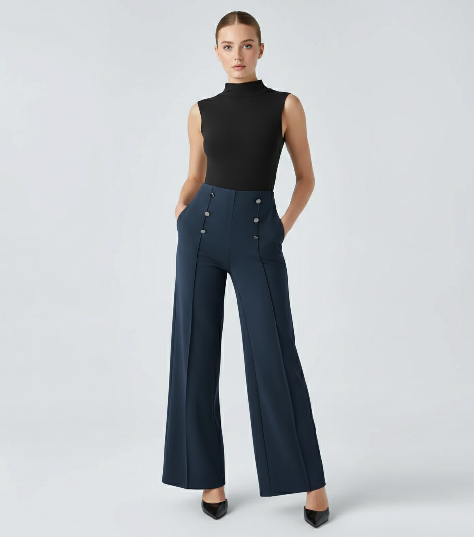 Tokyo Lined High Waisted Pants