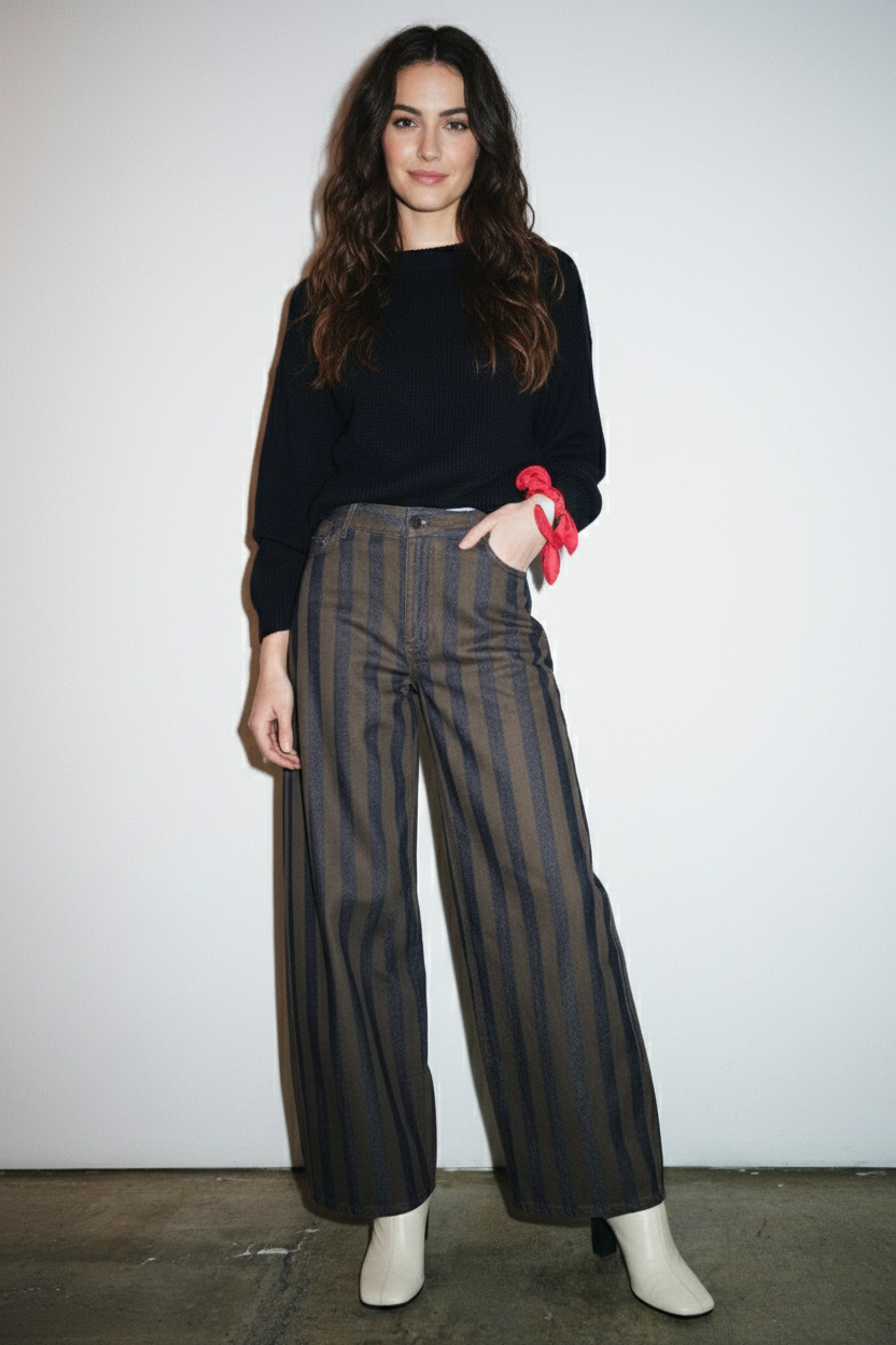 Thorne Mid-rise Jeans with Belt Loops