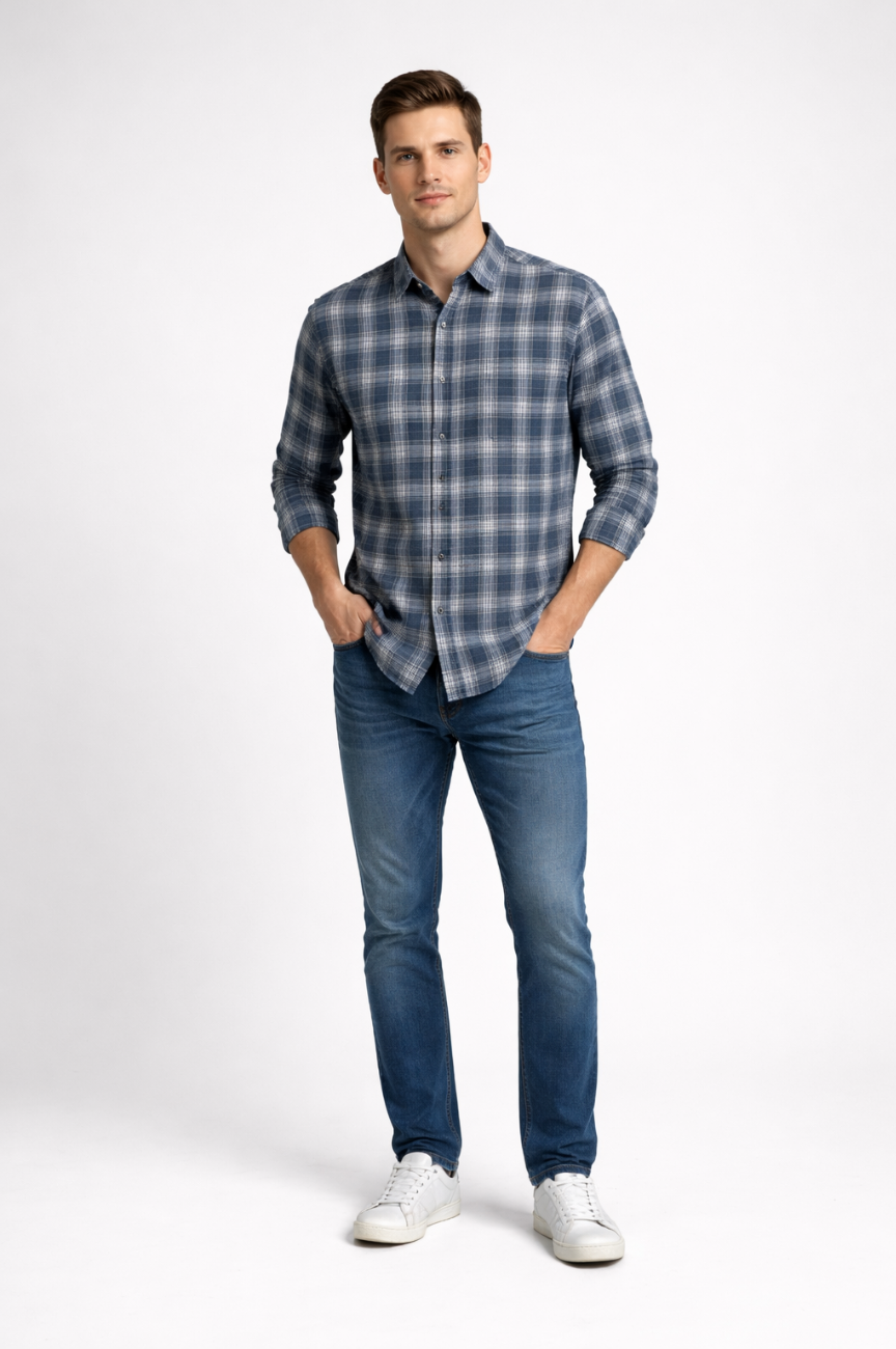 Toulon Men's Lieback Organic Cotton Flannel