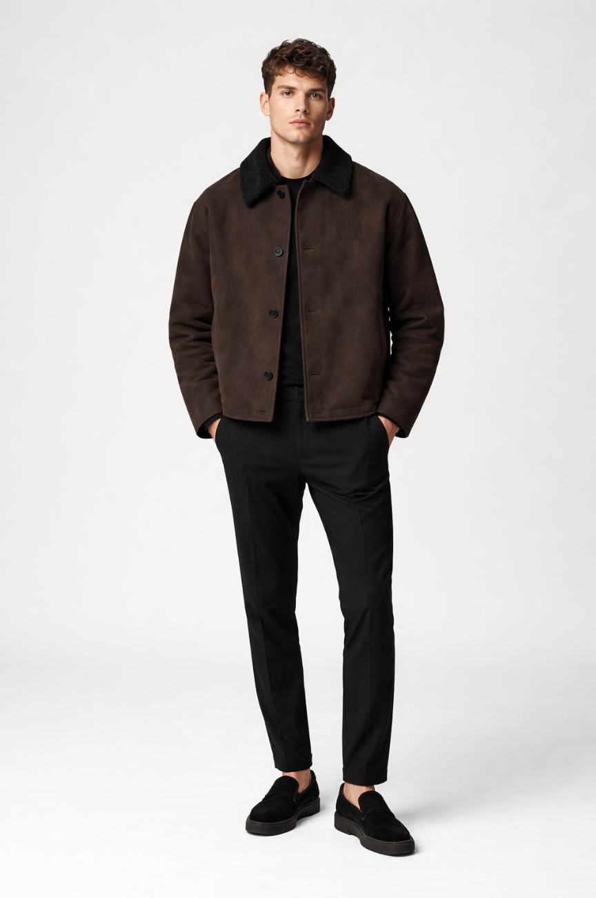 Uryu Shearling Blouson Jacket