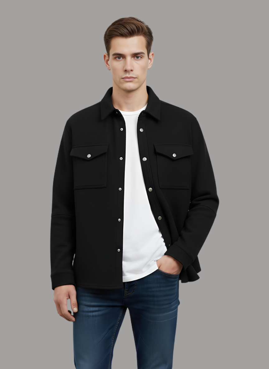 Uzbek Faux Suede Overshirt