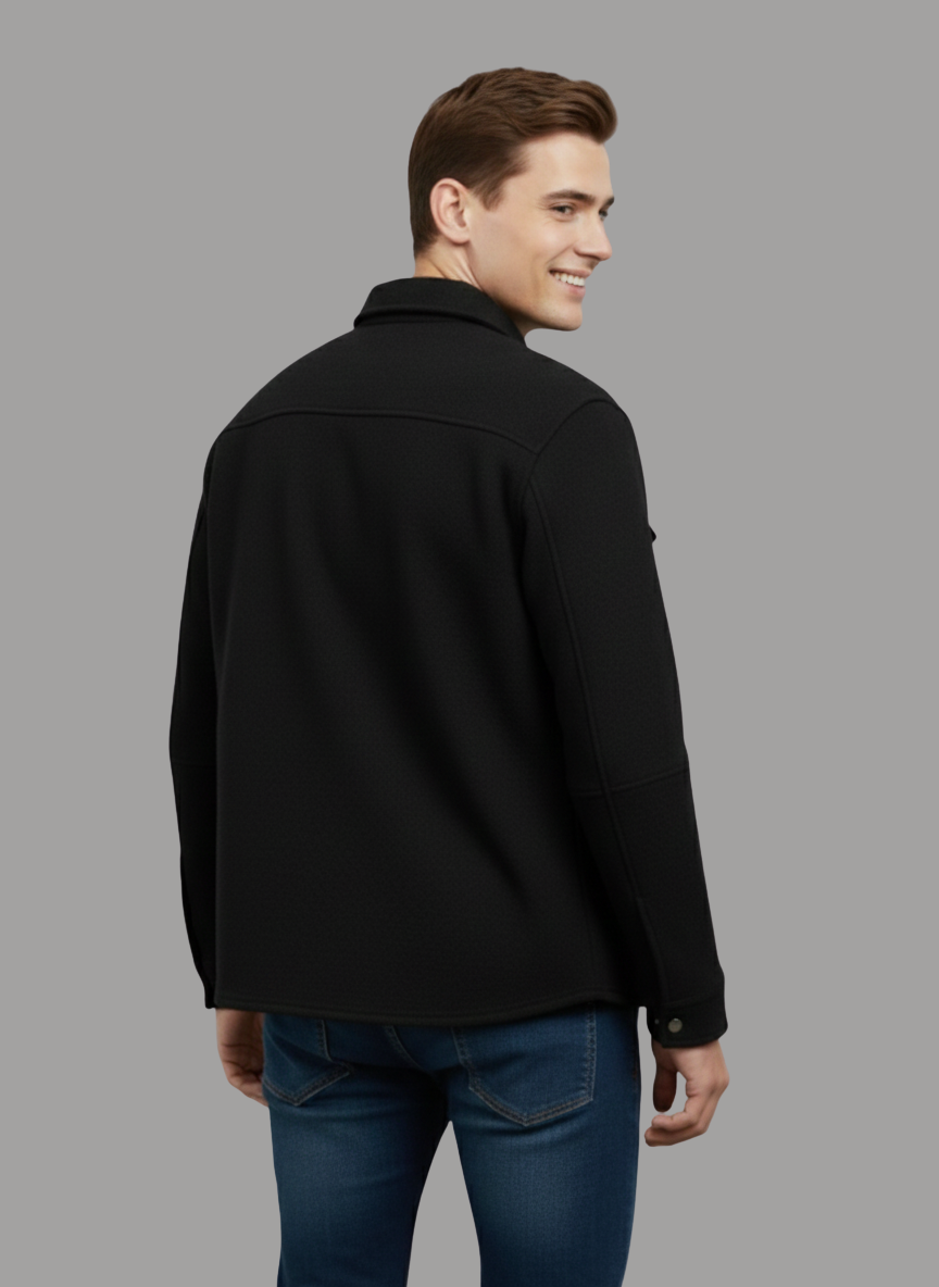 Uzbek Faux Suede Overshirt